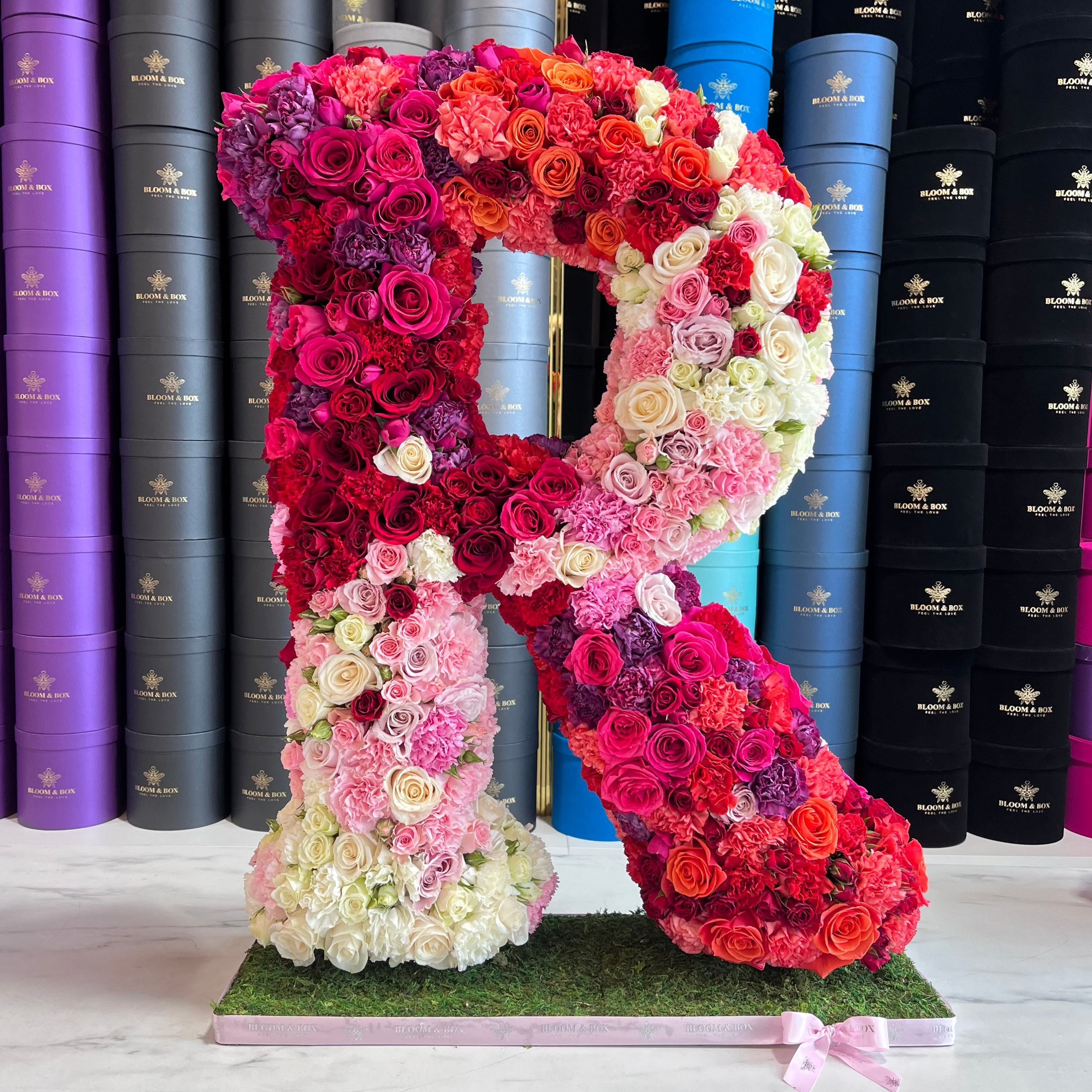 Standing Floral Letters and Numbers
