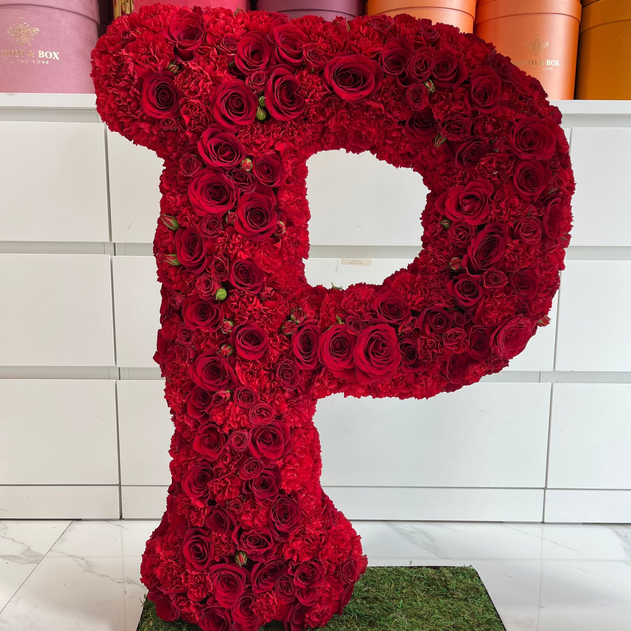 Standing Floral Letters and Numbers