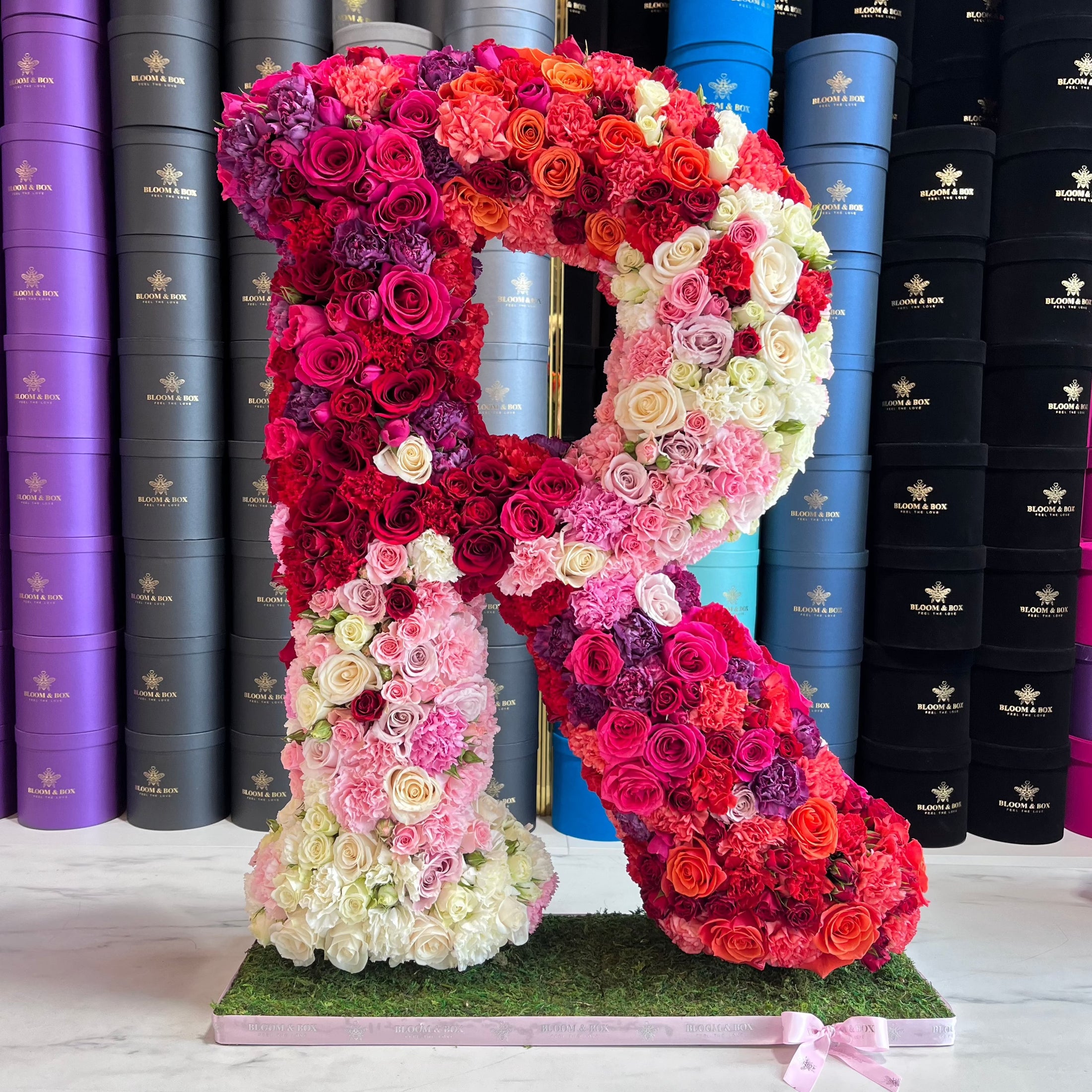 Standing Floral Letters