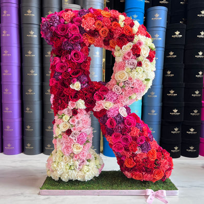 Standing Floral Letters