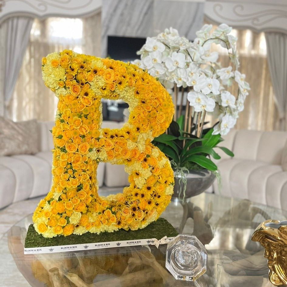 Standing Floral Letters - bloomandboxflowers