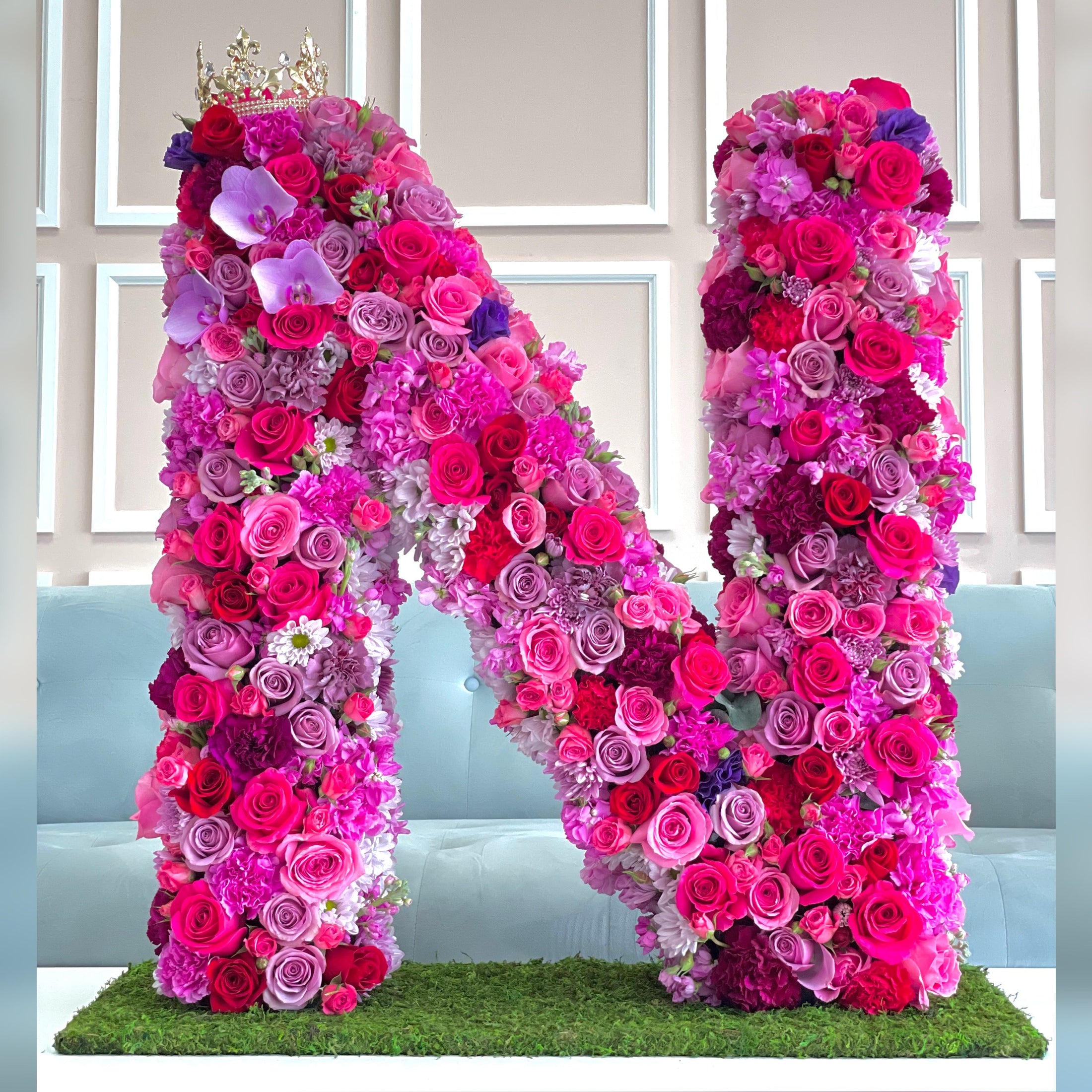 Standing Floral Letters - bloomandboxflowers