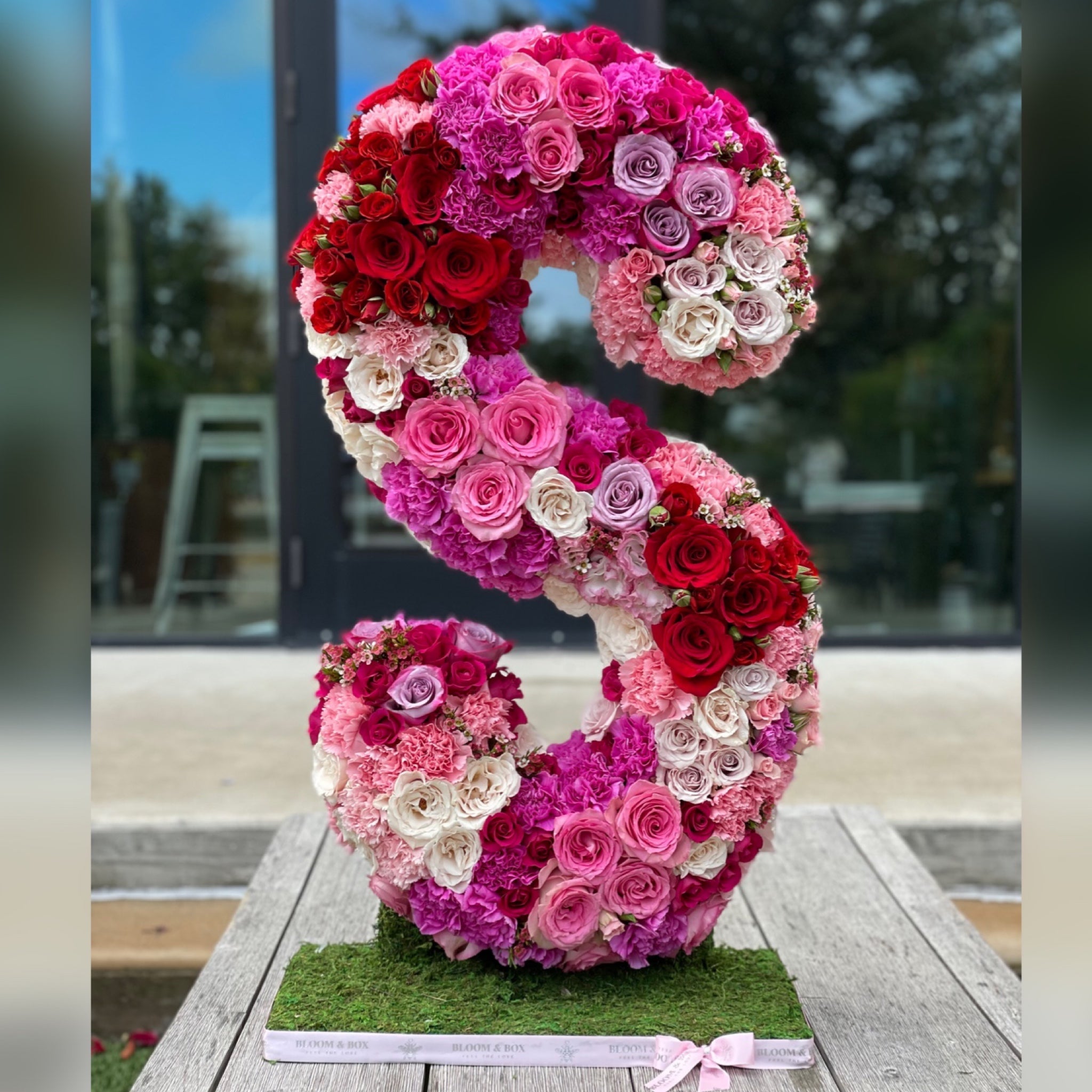 Standing Floral Letters - bloomandboxflowers