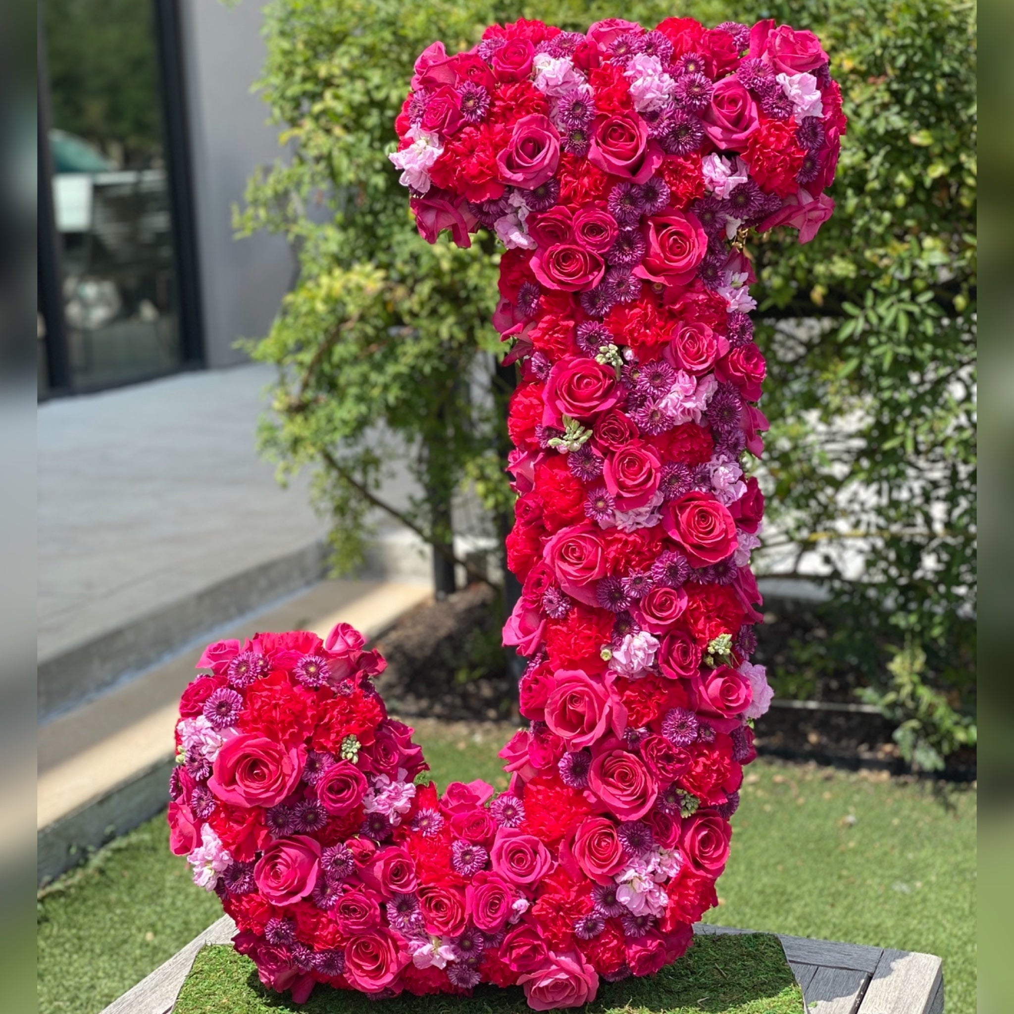 Standing Floral Letters - bloomandboxflowers