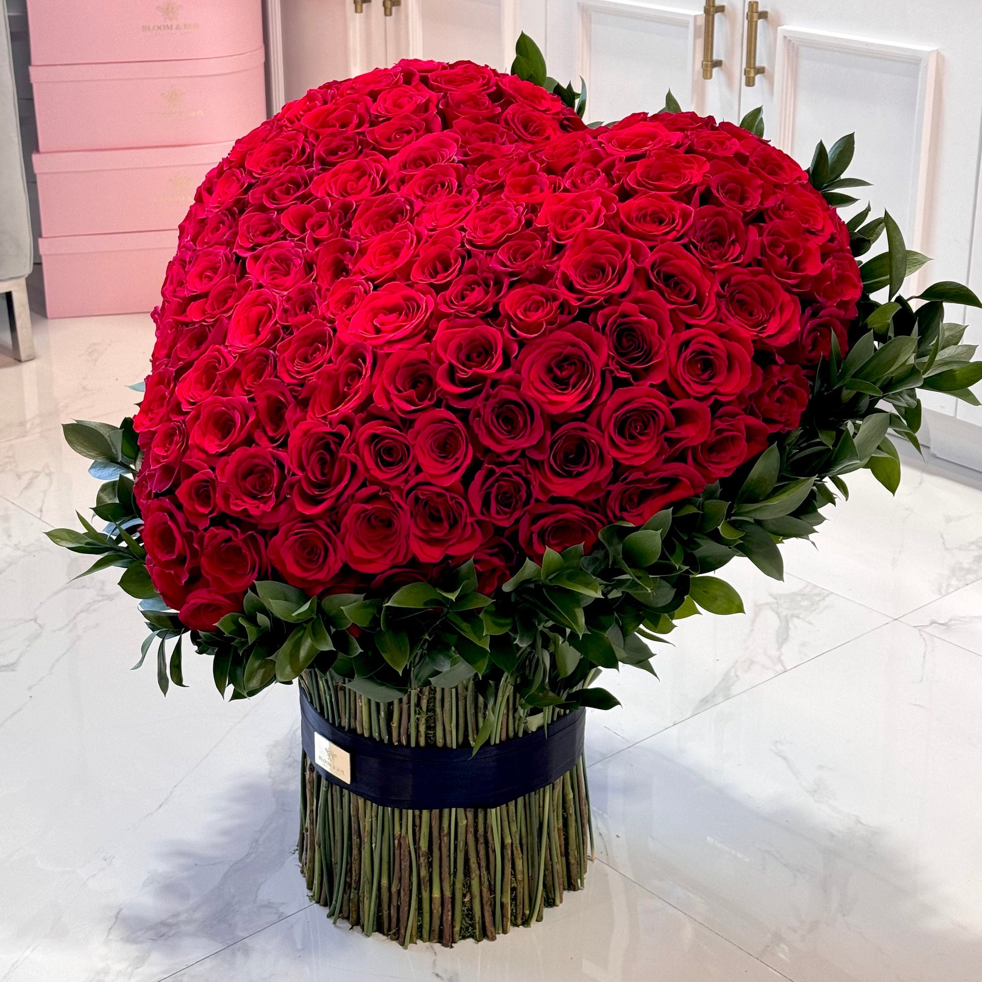 Standing Heart Roses Standing Lover Heart – bloomandboxflowers