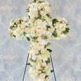 Load image into Gallery viewer, Sympathy cross - bloomandboxflowers
