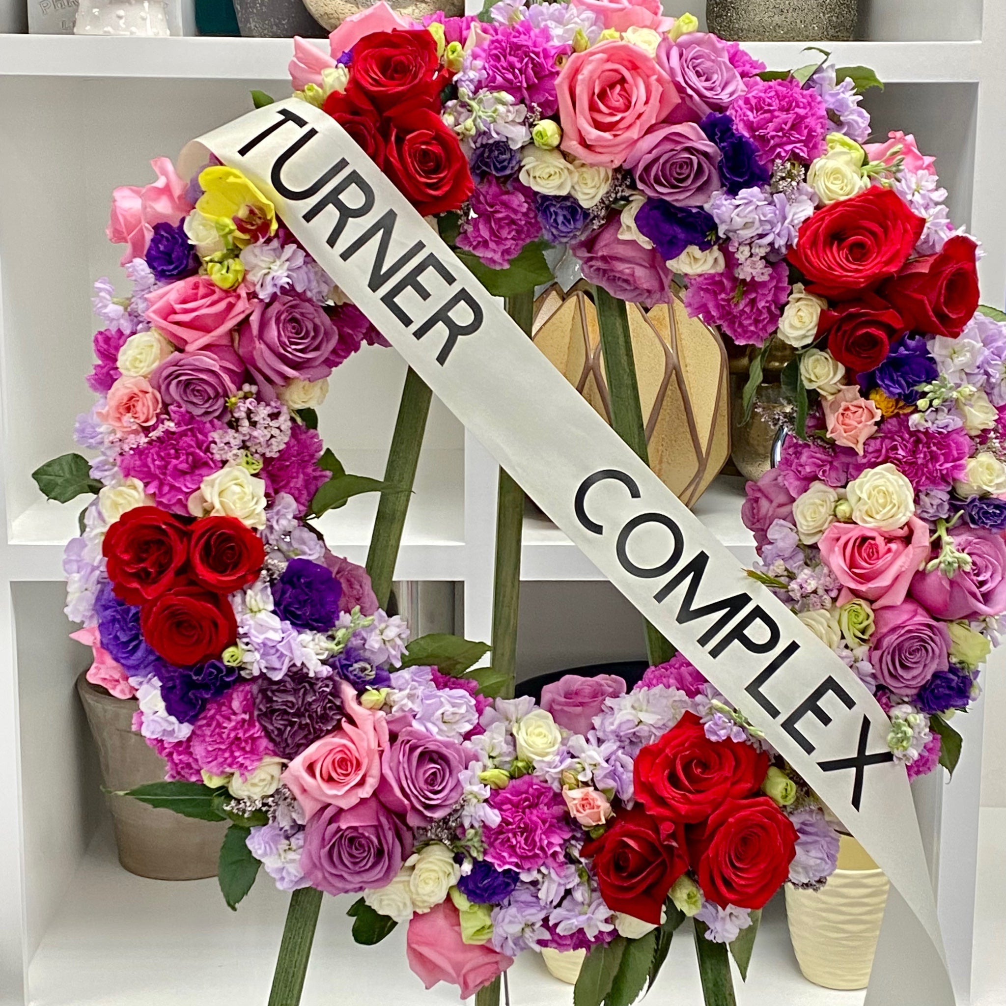 Sympathy Wreath - bloomandboxflowers