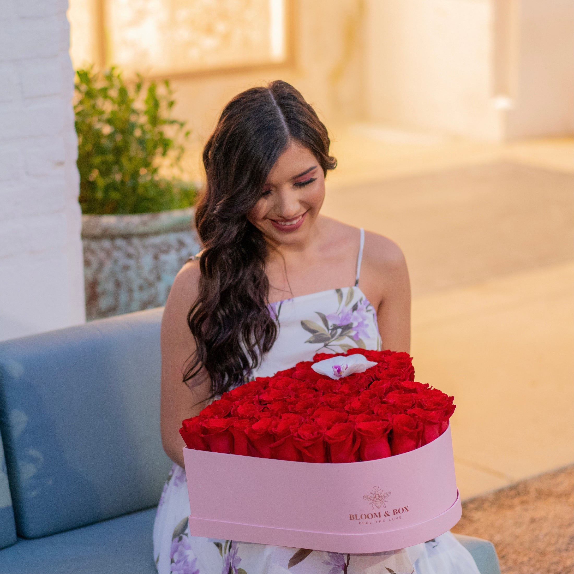 The I Love You heart Box - bloomandboxflowers