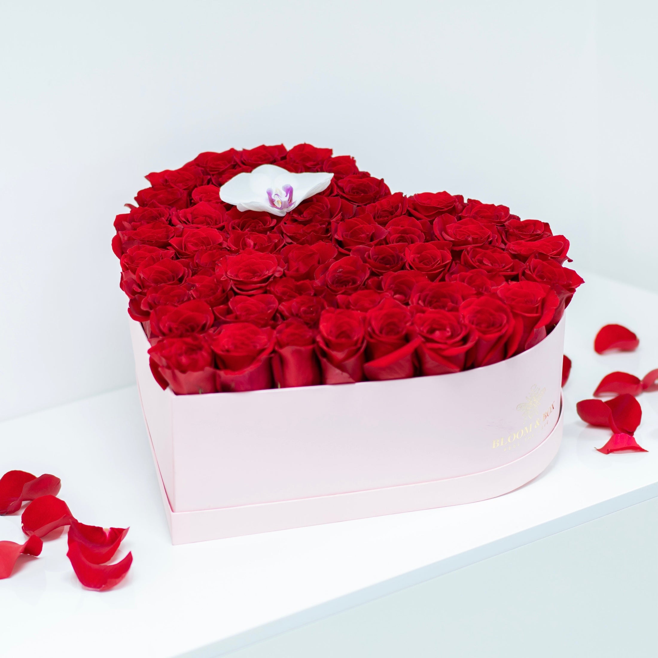 The I Love You heart Box - bloomandboxflowers