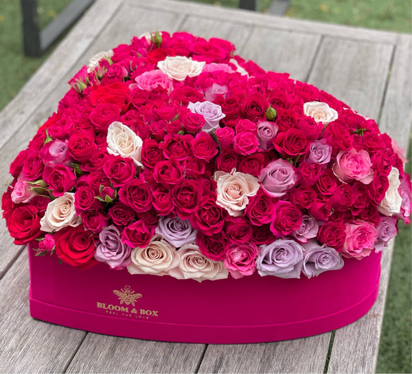 The I Love You heart Box - bloomandboxflowers