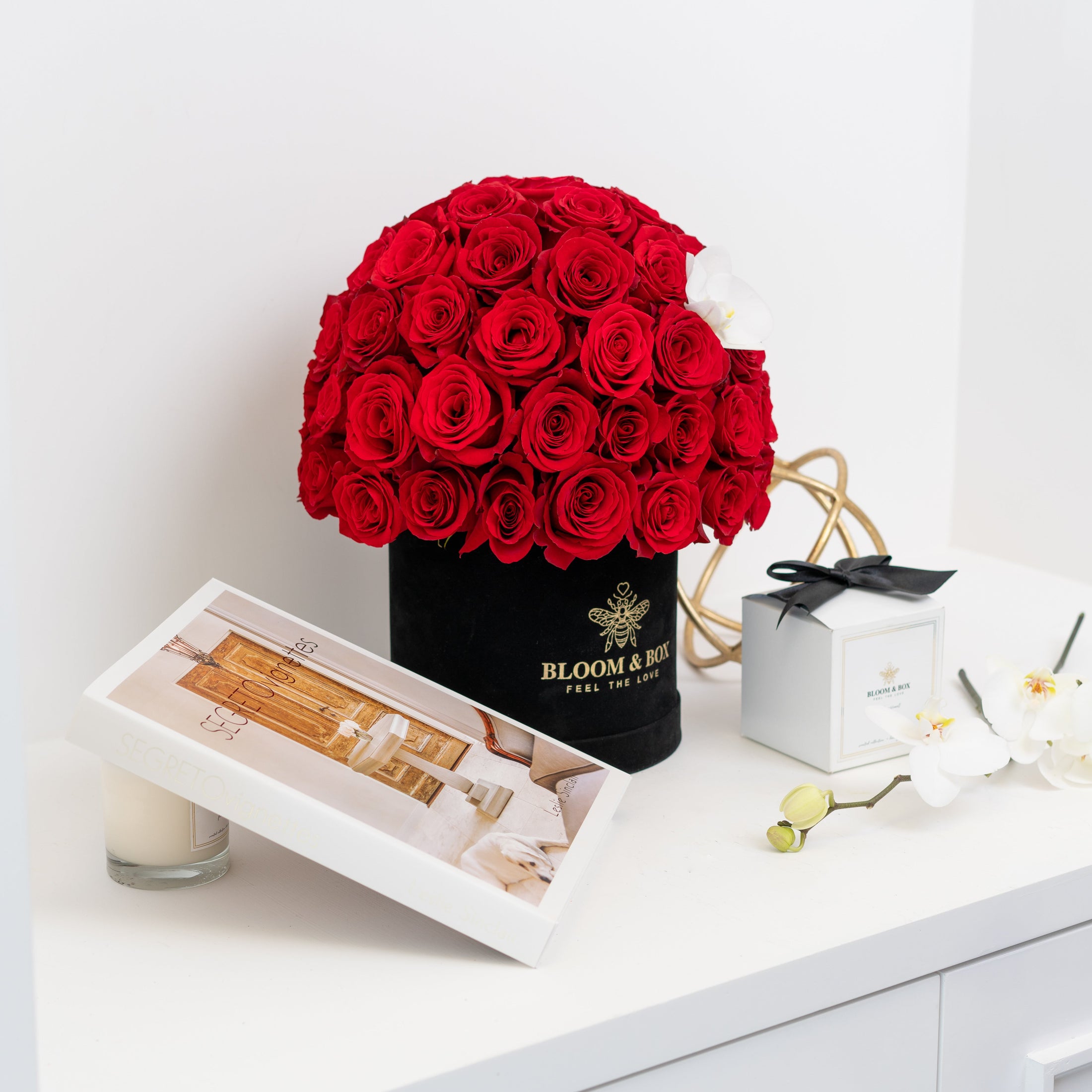 The Red Rose Romance Box - bloomandboxflowers