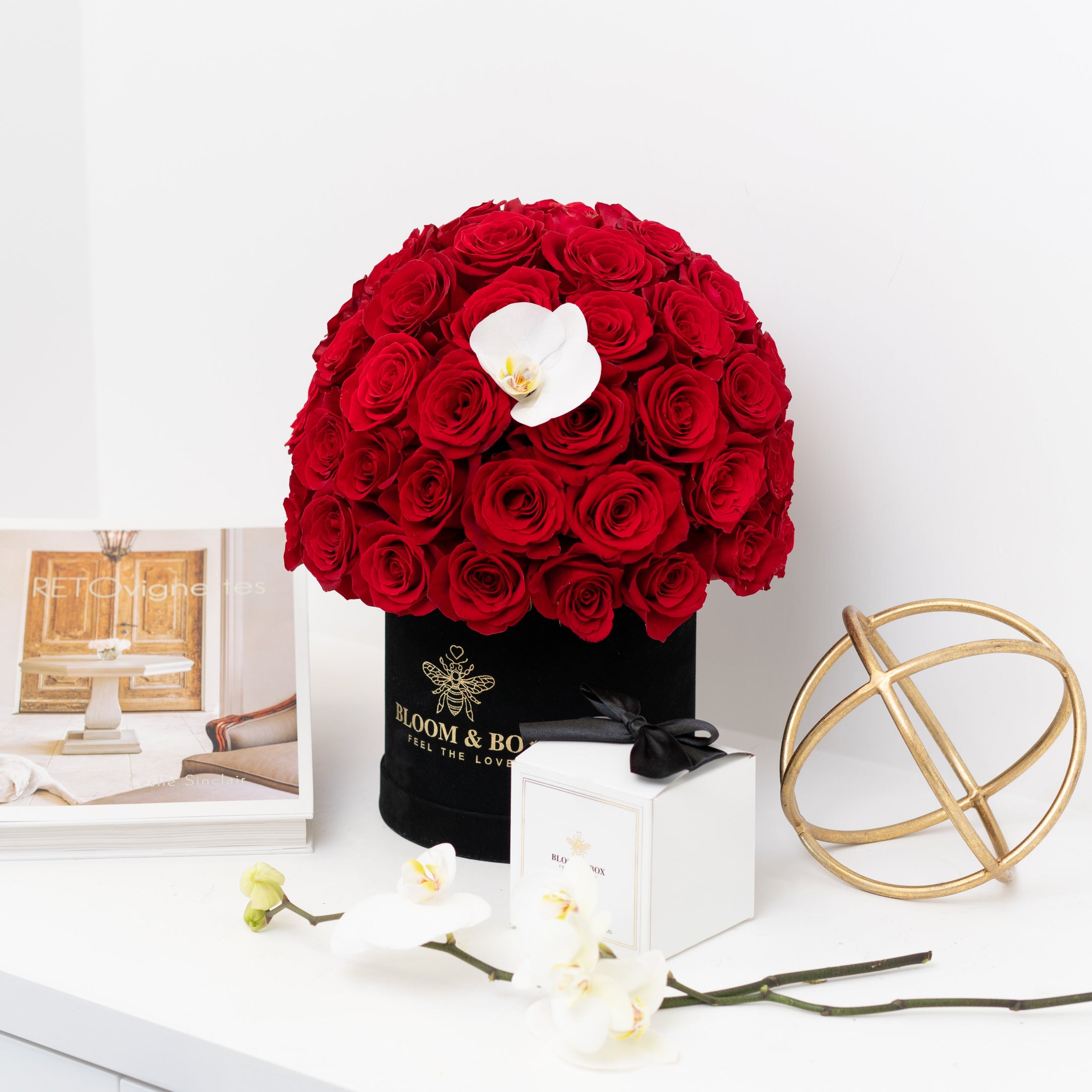 The Red Rose Romance Box - bloomandboxflowers